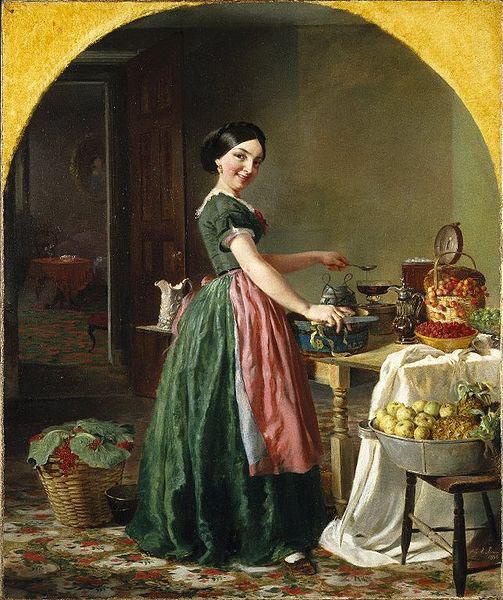 Lilly martin spencer Kiss Me and You'll Kiss the 'Lasses Spain oil painting art
